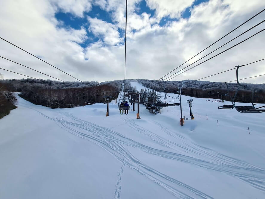 ski lift view